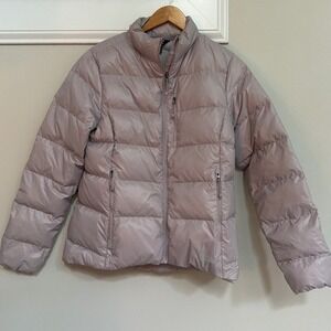 Eddie Bauer CirrusLite EB650 Down Puffer Jacket Womens Size M Lavender Purple
